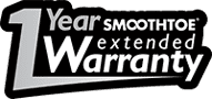 SmoothToe 1 Year Warranty